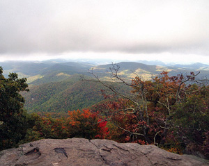 View from the top of Blood Mountain