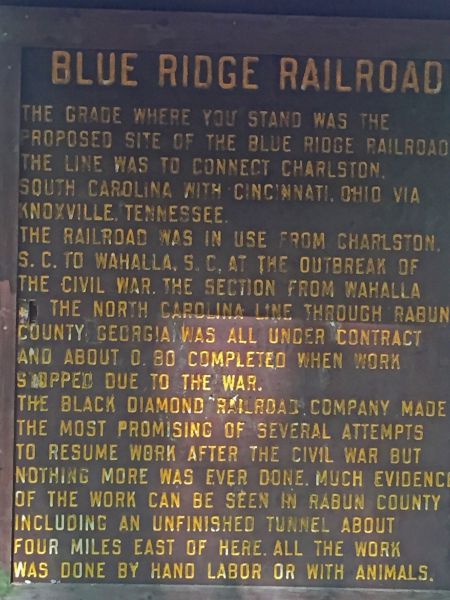 Blue Ridge Railroad sign