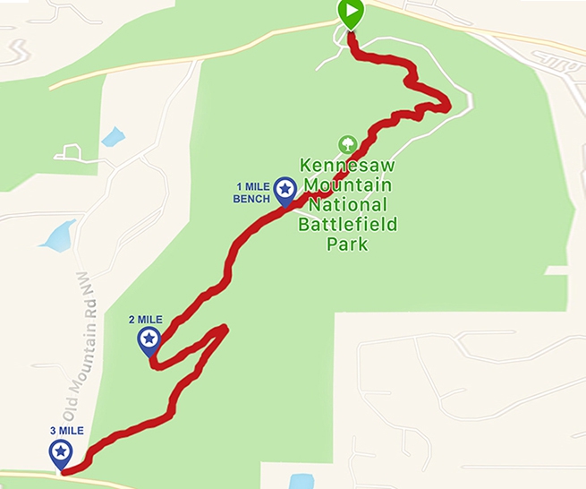 Kennesaw Mountain 12.25 Thu, Dec 1 2022