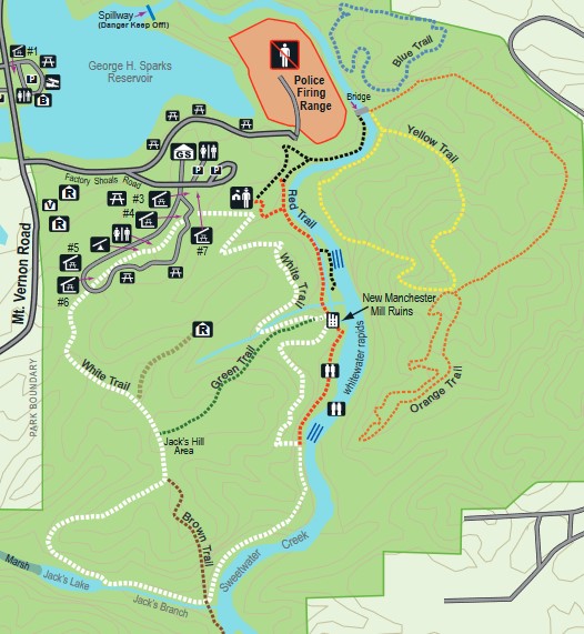 Sweetwater Creek Trails detail